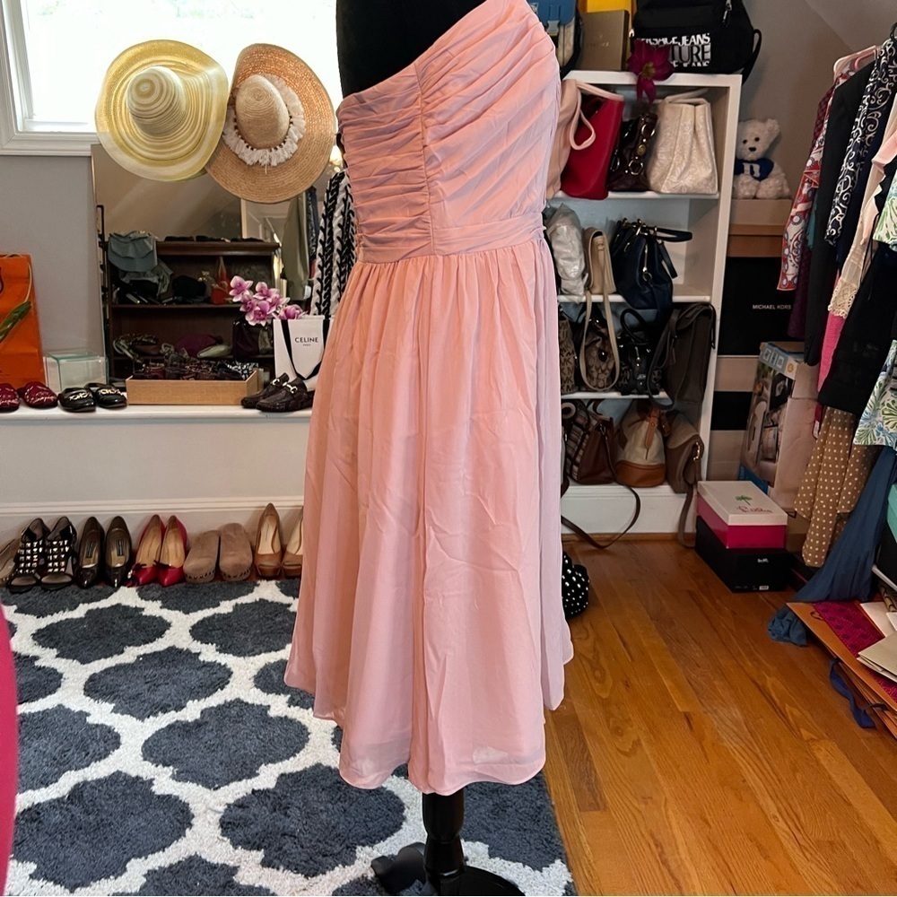 ALFRED ANGELO Loves First Blush Strapless Gown Pink Evening/Prom/Wedding Dress - Picture 5 of 10